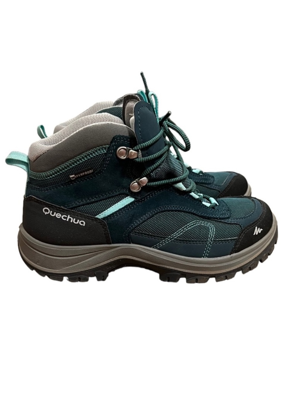 Quechua MH100 Mid Waterproof Hiking Shoes Women's Size 8